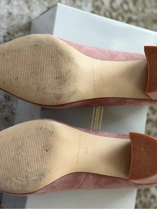 Marc Fisher Dusty Pink Suede Pointed Toe Pumps - Picture 5 of 7